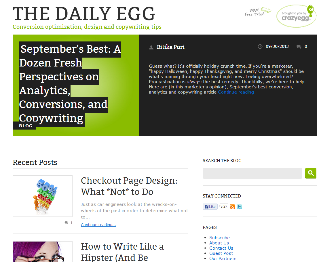 The Daily Egg Blog