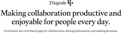 37Signals Value Proposition