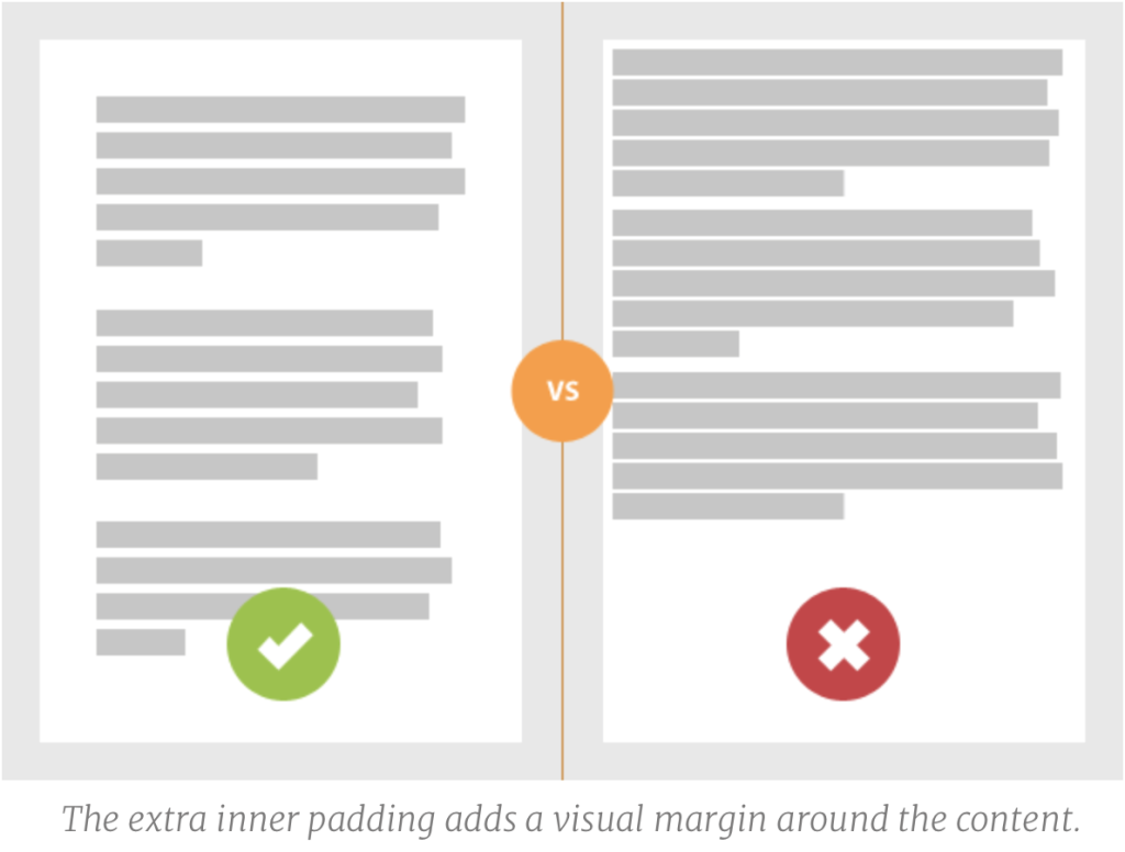 Diagrams of how to properly space web copy