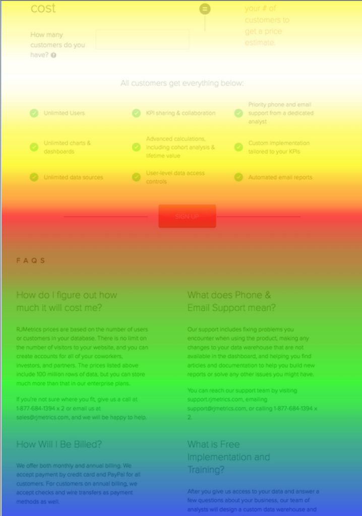 Scroll Heat Map