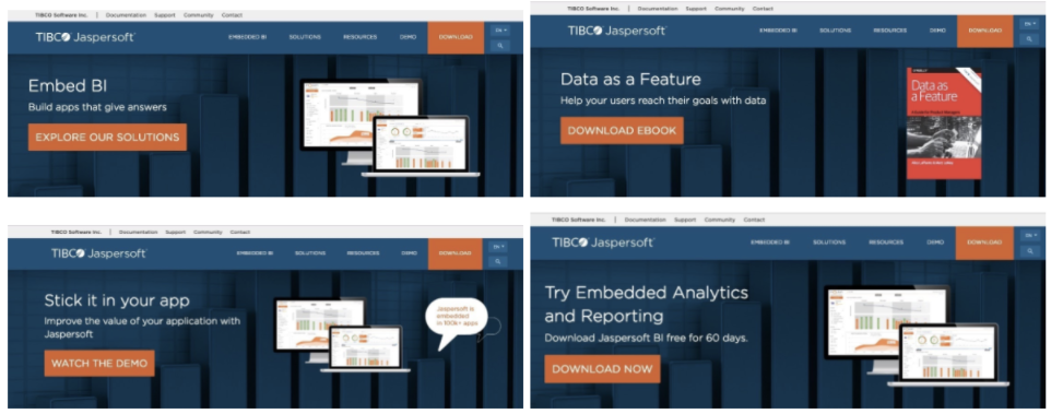 TIBCO-homepage-after-personalization