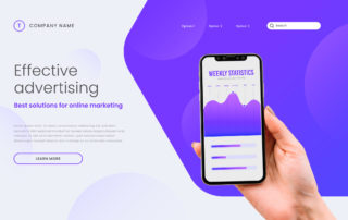 website landing page