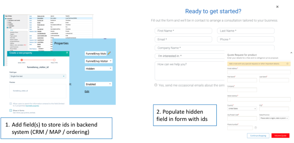 storing GA identifiers in backend