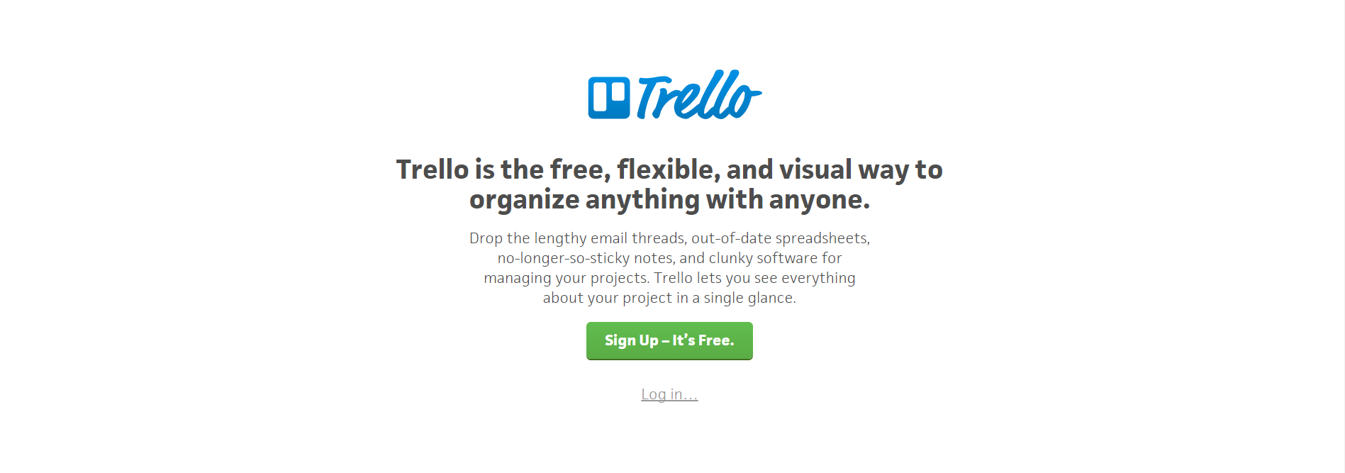 trello not promoting too hard